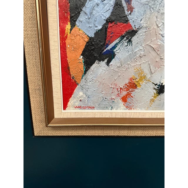 Hans Osswald, Girl in Light Blue Dress, 1950s, Oil Painting on Canvas, Framed For Sale - Image 5 of 18