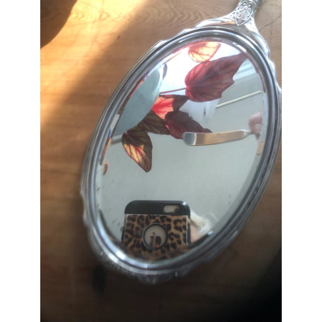 Antique Sterling Silver Hand Mirror For Sale - Image 12 of 12