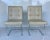 A set of four (4) vintage midcentury iconic armless thin line dining chairs by Milo Baughman for Thayer Coggin. Tufted...