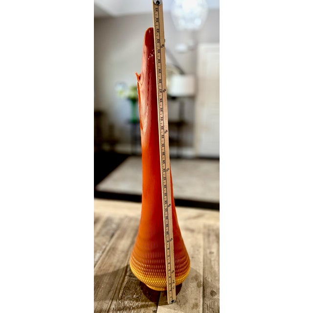 Vintage Le Smith Bittersweet Nubby Butt Swung Vase - 35” Tall For Sale - Image 11 of 11