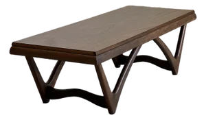 Newly Refinished Mid Century Walnut Coffee Table by Lane Furniture