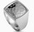 Georg Jensen Lovely Danish Georg Jensen 925 Sterling Silver Hammered Signet Ring Sz 10.75 For Sale - Image 4 of 5