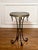 French 20th Century Iron and Brass Gueridon With Black Granite Top For Sale - Image 3 of 12