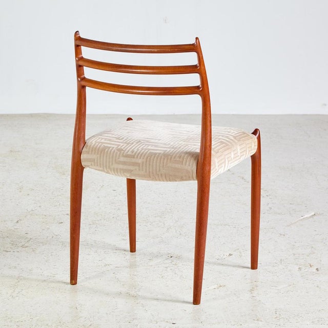 Teak Model 78 Dining Chair by Niels O. Møller for J.L. Møllers, 1960s, Set of 4 For Sale - Image 3 of 10