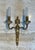 Metal Set of four Louis XVI style bronze wall sconces For Sale - Image 7 of 12
