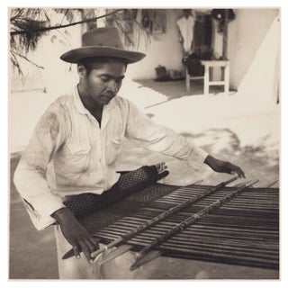 Hanna Seidel, Mexico, Man, Handcraft, 1960s, Black and White Photography For Sale