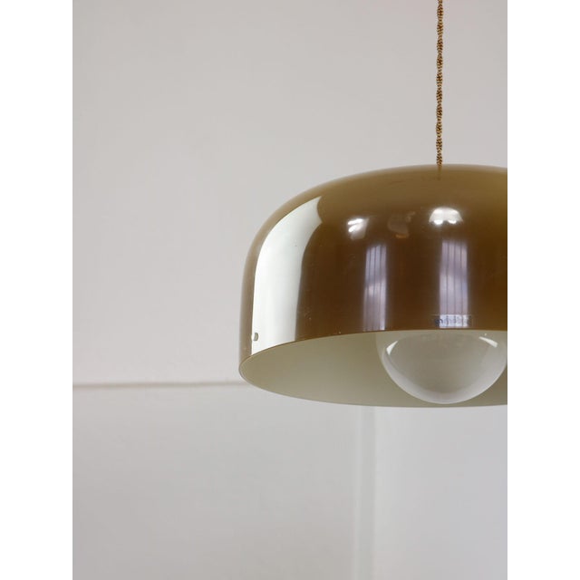 Space Age Brown Pendant Lamp from Guzzini, 1960s For Sale - Image 15 of 18