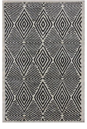 Navajo Style Hand Knotted Modern Wool Rug - 4'1" X 6'2"
