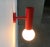 Mid-Century Modern Minimalist Red Wall Lamps, Set of 2 For Sale - Image 15 of 18