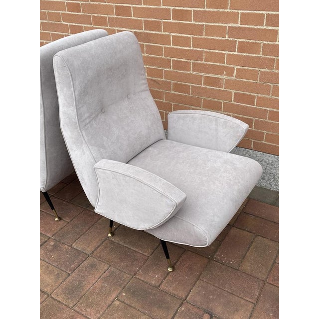 Beige Set of Armchairs attributed to Nino Zoncada, 1950s For Sale - Image 8 of 18