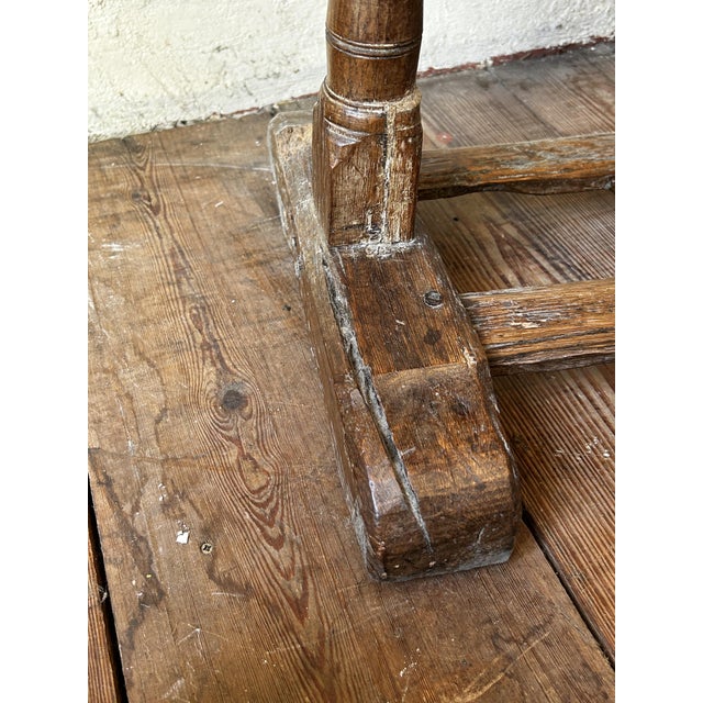 Antique Flemish Baroque Oak Tavern Table, 1680 For Sale - Image 12 of 13