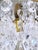 Brass Vintage Mid-Century Brass Chandelier With Diamond Cut Crystals For Sale - Image 8 of 9