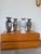 Vintage Vases in Aluminum, 1970s, Set of 4 For Sale - Image 4 of 18