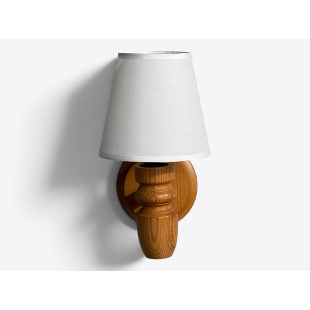 Mid-Century Modern Magnafon Belysning Aps, Danish Modern, Wall Sconce, Pine, Denmark, 1960s For Sale - Image 3 of 10