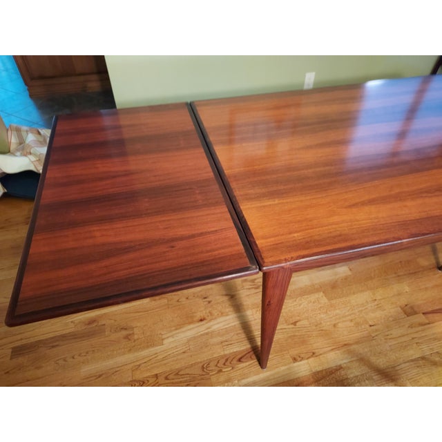 1970s 1970s Danish Mid-Century Modern Solid Rosewood Moller Refectory Dinning Table For Sale - Image 5 of 7