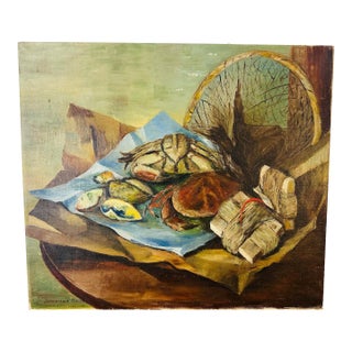 Vintage Still Life Painting For Sale
