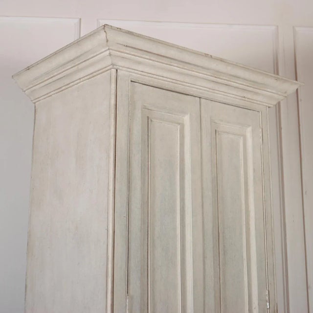 Painted Pine Linen Cupboard, 1890s For Sale - Image 3 of 9