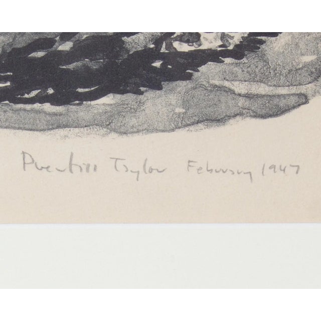 1940s 1947 “Seated Serenade” Still Life Lithograph by Prentiss Taylor For Sale - Image 5 of 10