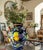 Large 16+ In. Villa Bellagio Majolica Orcio Cobalt Blue Fruit Double-Handled Jug Urn Vase For Sale - Image 11 of 18