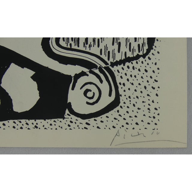 Figurative After Pablo Picasso From 'Helene Chez Archimede' Illustrations Signed Lithograph For Sale - Image 3 of 3