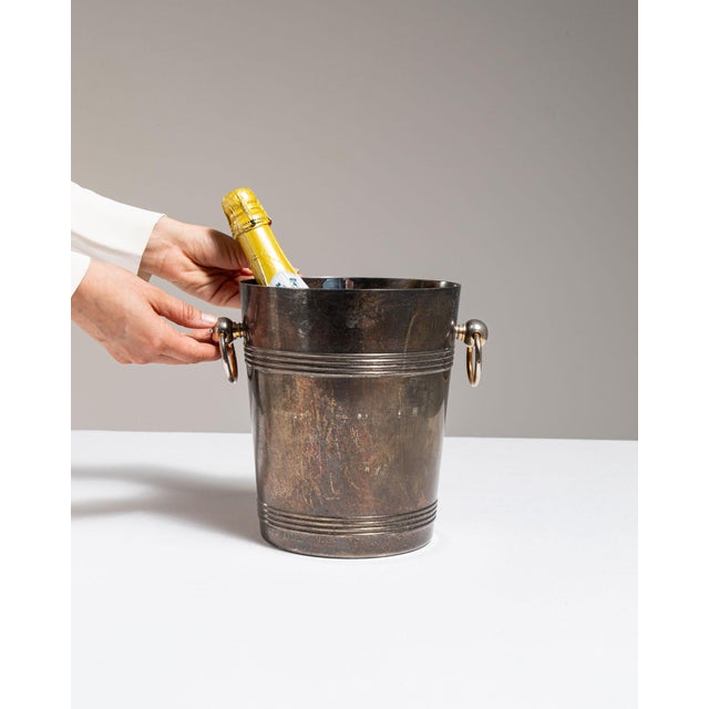 Mid 20th Century France Silver Ice Bucket For Sale - Image 11 of 15