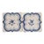 18th Century Blue & White Flower Set of Two Tiles, Portuguese For Sale