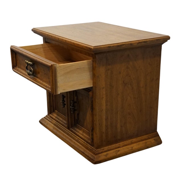 Wood Drexel Heritage Velero Collection Italian Neoclassical 26" Cabinet Nightstand 402-620-1 For Sale - Image 7 of 12