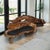 Contemporary Freeform Sculptural Organic Modern Wood Sofa Bench For Sale - Image 3 of 15