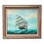Mid 20th Century Original Oil Painting of Clipper Ship at Sea in Carved Gilt Frame, Signed Bransom For Sale