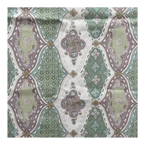 Howard Slatkin Pastel Screen Printed Cotton Fabric- 3/4 Yard