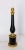 Mid-Century French Black Glass and Brass Table Lamp, 1960s For Sale - Image 4 of 11