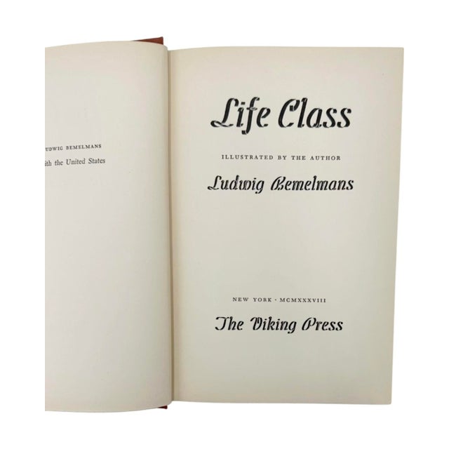 American Life Class Ludwig Bemelmans 1938 First Edition Hardcover Book For Sale - Image 3 of 13