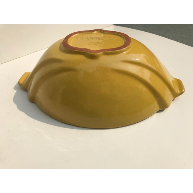 Mid 20th Century Vintage Frankoma Sunflower Yellow Flower Bowl For Sale - Image 5 of 12