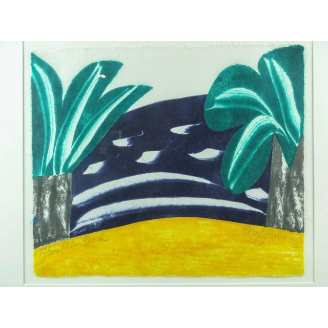 Original Carol Summers “Palm Beach” Color Woodcut, Signed and Numbered 72/200 For Sale In Denver - Image 6 of 6
