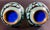 Chinese 9" Pair Vintage Chinese Cloisonné Vases - Black & Turquoise Floral (Frid Estate) For Sale - Image 3 of 4