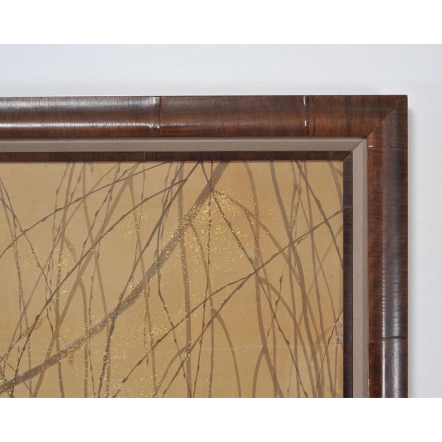 Japanese Taishō/Shōwa Painting Flock of Ducks in Winter Pond For Sale - Image 11 of 18