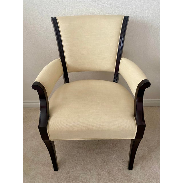 Vintage Baker Furniture Barbara Barry Modern Regency Exquisite Pair Accent Armchairs For Sale In Denver - Image 6 of 16
