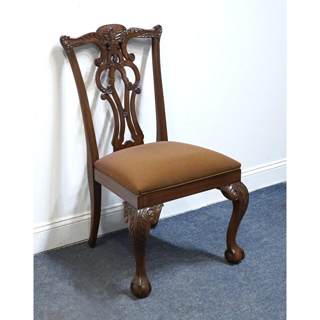ETHAN ALLEN Newport Collection Traditional Chippendale Style Dining Chair 34-6401 - 570 Belmont Finish 40" High 25" Wide...