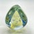 Transparent 1990s Robert Eickholt Egg Paperweight 3-Sided Opalescent Glows 4.5” Vintage Signed For Sale - Image 8 of 18