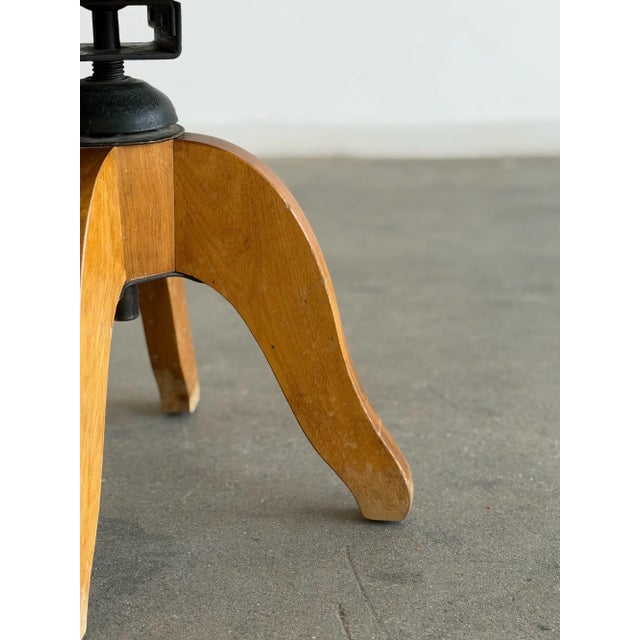Vintage Industrial Swivel Stools - Price Per Stool- One Available For Sale - Image 13 of 18