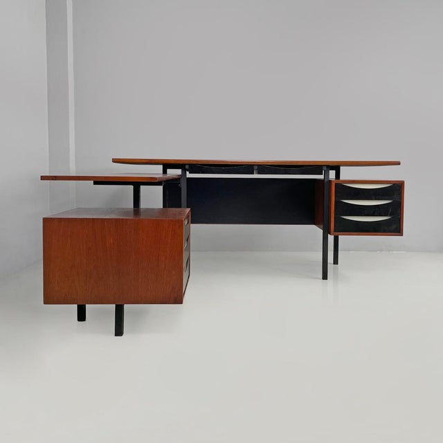 Mid-Century Modern Italian Double Desk by Campo and Graffi for Home, 1960s For Sale - Image 6 of 18