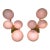 Pair of Murano Pink Cloud Sconces For Sale