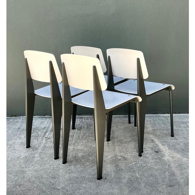 Jean Prouve for Vitra Standard Chairs - Set of 4 For Sale - Image 12 of 18