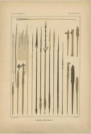 Temminck, Weapons of Papua New Guinea, 1840