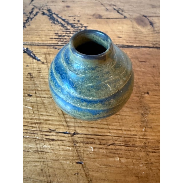 Vintage Mini Studio Pottery Vase by Richey Bellinger For Sale - Image 4 of 7