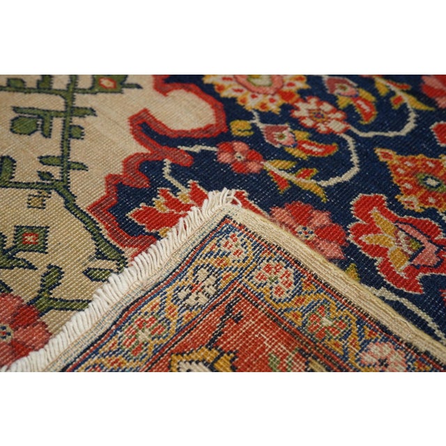 Late 19th Century Late 19th Century Antique Sarouk Rug 4'6'' X 6'6'' For Sale - Image 5 of 6