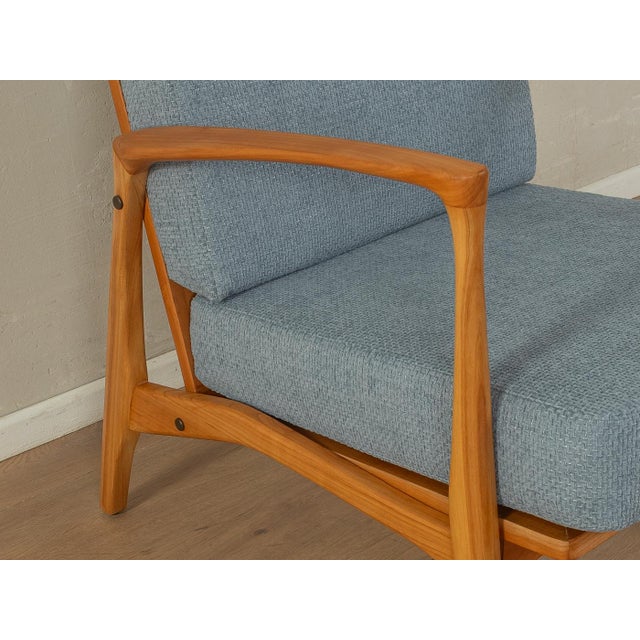 Wood Vintage Armchair in Cherry, 1960s For Sale - Image 7 of 9