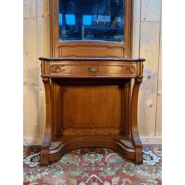 Period: 20th century Style: Art Nouveau Condition: Perfect condition Material: Solid wood Length: 83Width: 30Height:...
