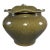 Chinese Celadon Lidded Jar, Lotus Leaf Cover Collectible Storage Vessel For Sale