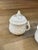 Ceramic Mottahedeh Museum Reproductions “Musée Des Arts” Pot De Crème Cups + Lids, Set of Four For Sale - Image 7 of 11